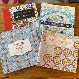 4 Adult Coloring Books.